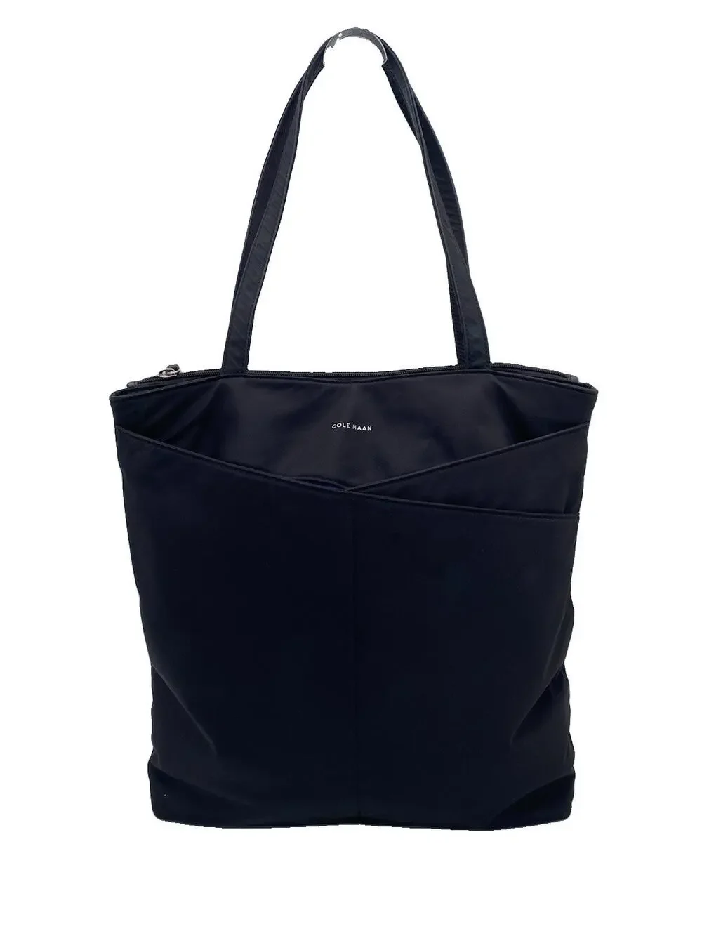 Cole Haan American Airlines Travel Bag 15x15” Black Nylon Laptop Tote RARE